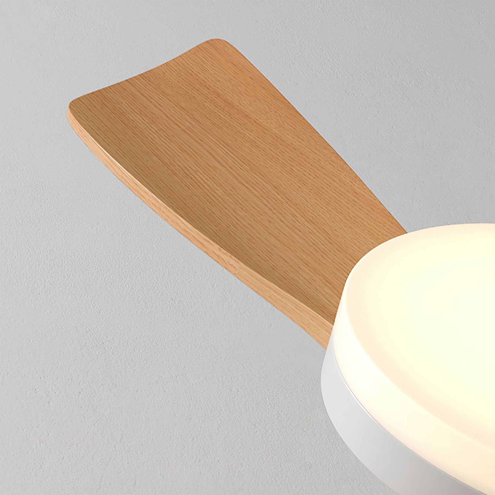 Retro Wood Blade Ceiling Fan Light