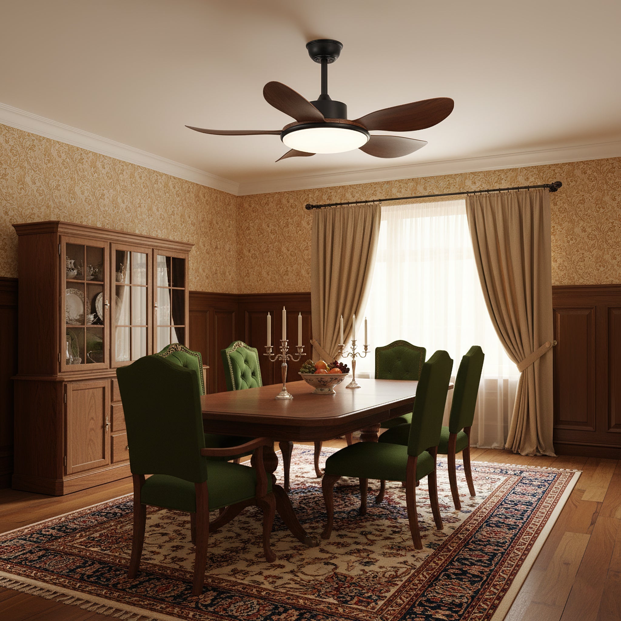 Retro Ceiling Fan Light