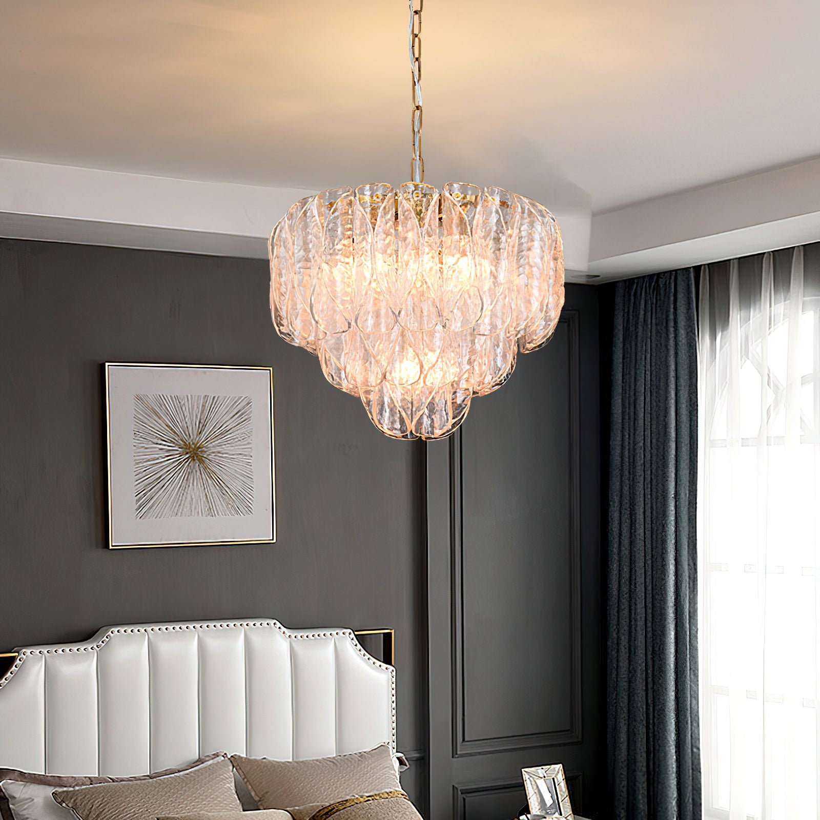 Poliedri Glass Chandelier