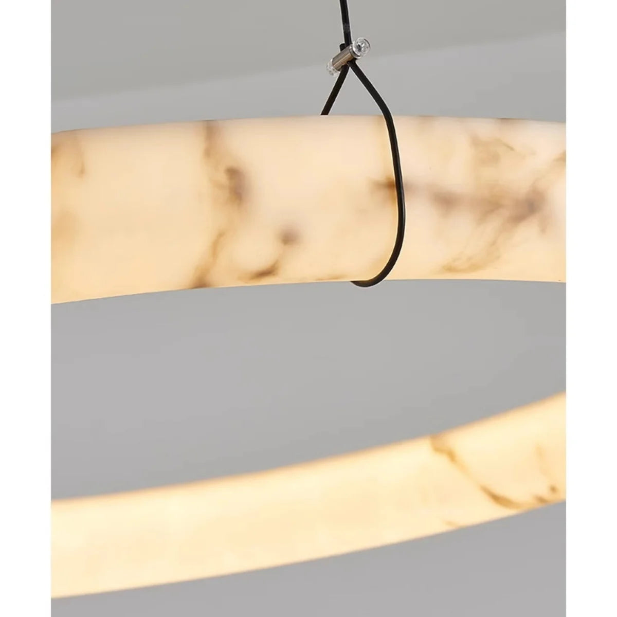 Minimalist artificial marble lamp living room LED pendant light