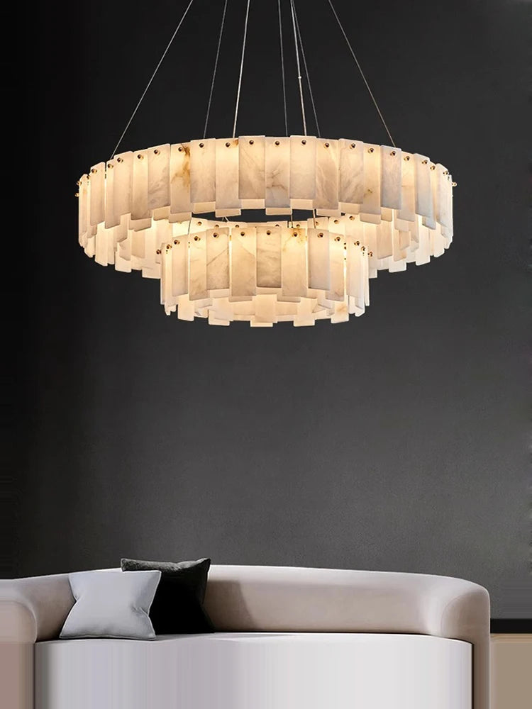 snowflake stone vintage luxury style chandelier