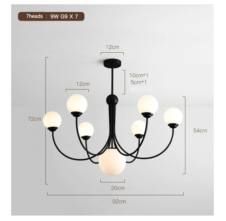 luxury Gold sputnik chandelier