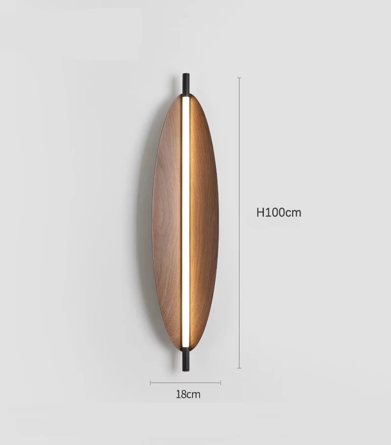 Japanese style wood grain restaurant tea room pendant light