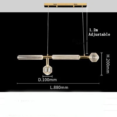 Post-Modern Luxury Designer Snowflake Glass Pendant Lamp