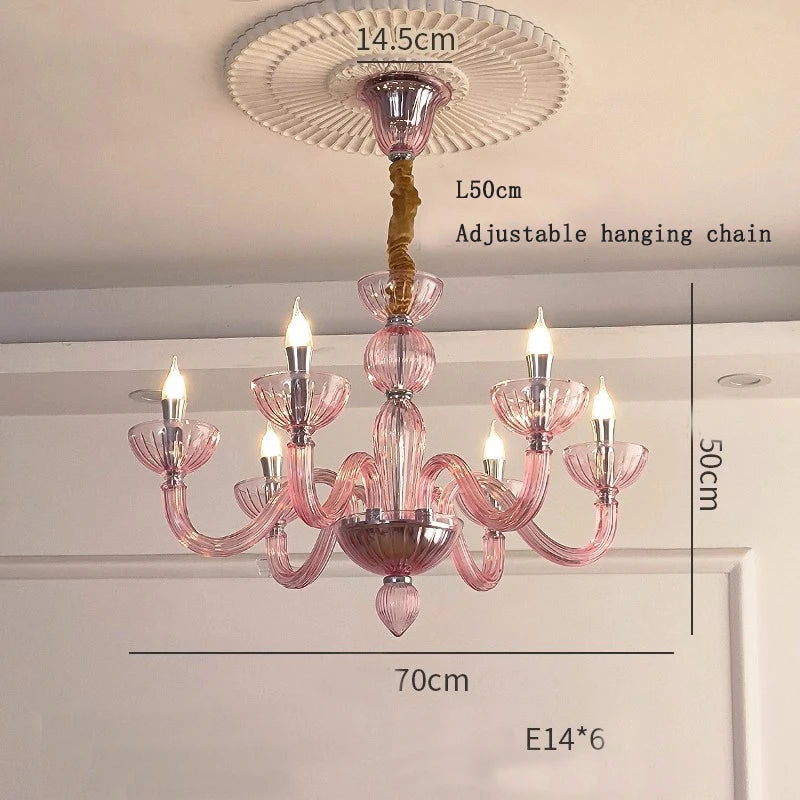 French medieval Murano Murano pendant light