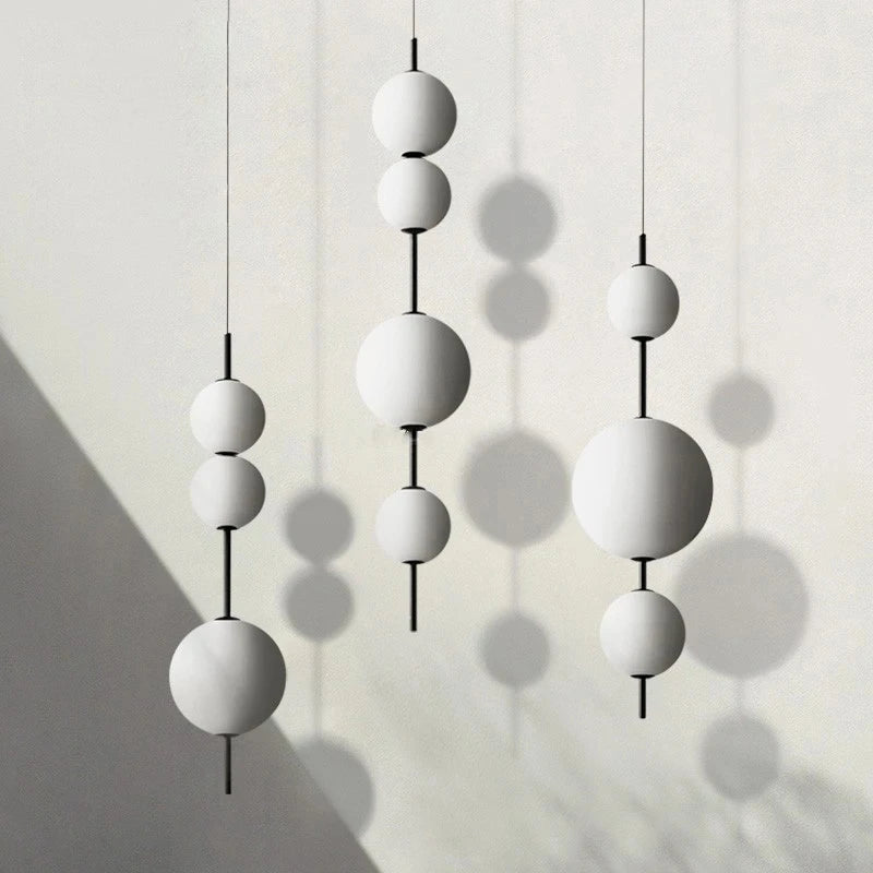 Nordic modern minimalist creative glass chandelier