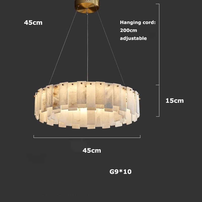 snowflake stone vintage luxury style chandelier
