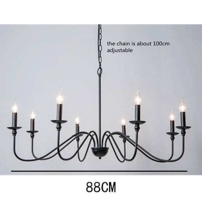 Retro Loft Living Room Chandelier