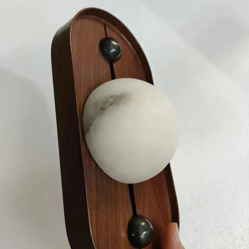 Japanese Wabi Sabi Retro Restaurant Marble Wall Light