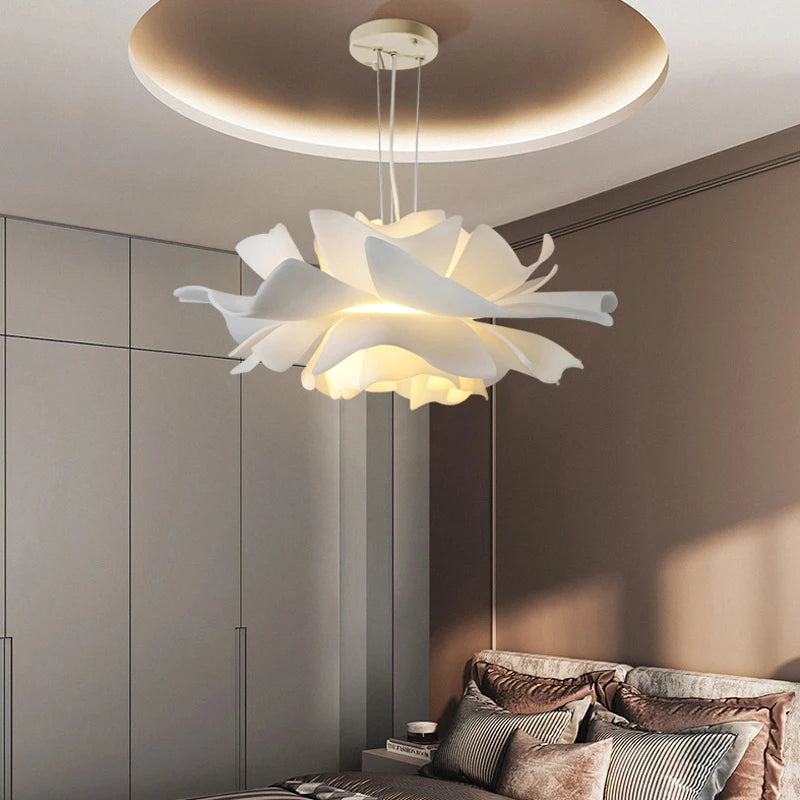 White Flower Ceiling Lamp Living & Bedroom Lighting