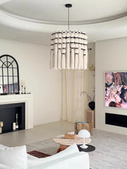 French retro creative tassel lighting fixtures living room lights