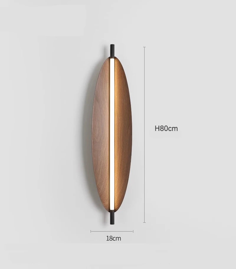 Japanese style wood grain restaurant tea room pendant light