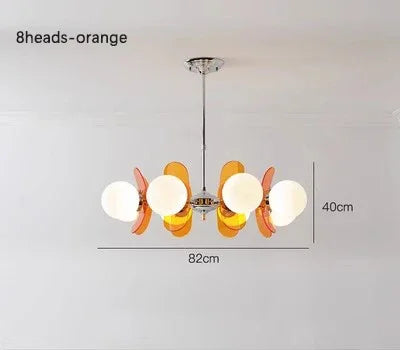 Retro Lustrous Glass Ceiling Dining Room Chandelier