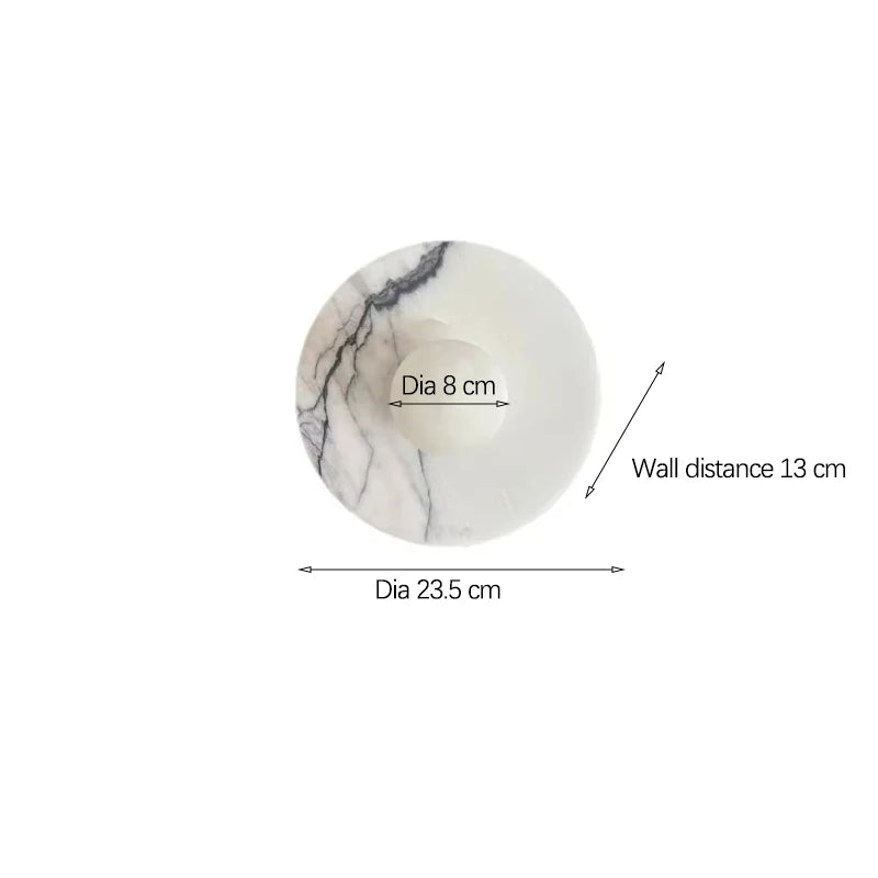 Green Marble Wall Light French Luxury Decor Artistic Ambient Stone Lighting Home Room Decor Wall Light Led Lamp