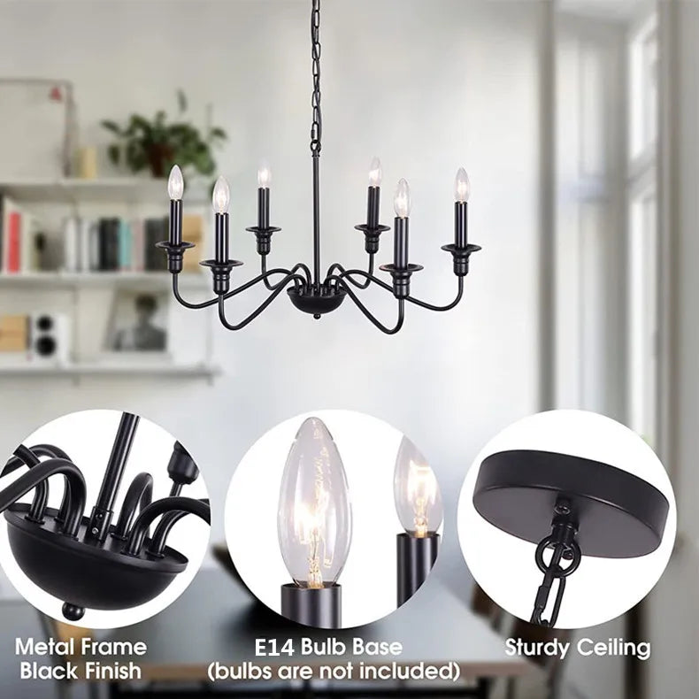 Retro Loft Living Room Chandelier