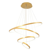 Modern LED villa living room wrought iron chandelier