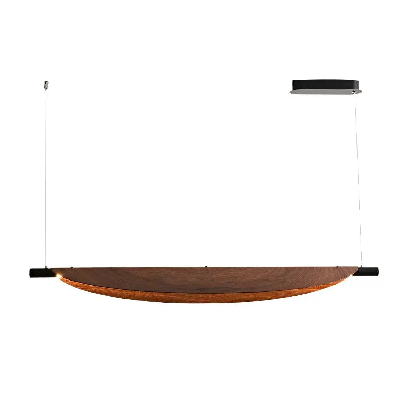 Japanese style wood grain restaurant tea room pendant light