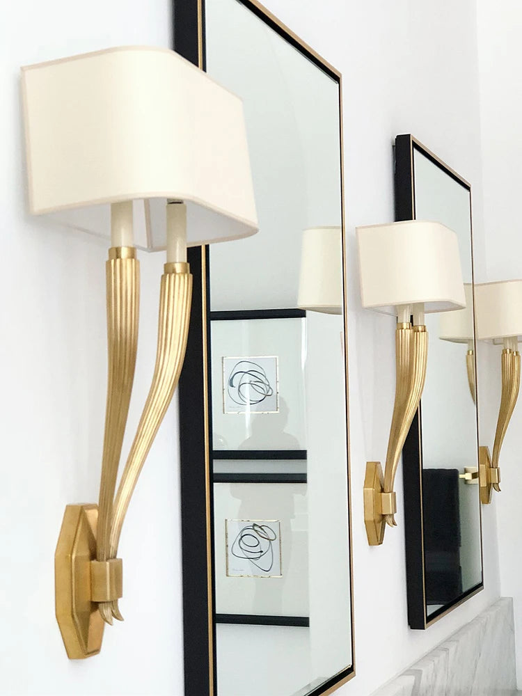 Ruhlmann Double Sconce copper living room wall lamp