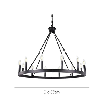 Copper retro industrial style Chandelier