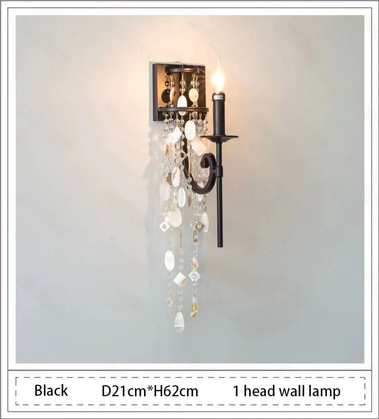 American style duplex crystal chandelier villa living room staircase light