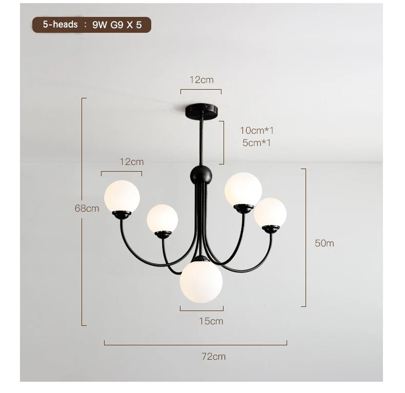 luxury Gold sputnik chandelier
