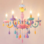 Children's room macaron color light chandelier