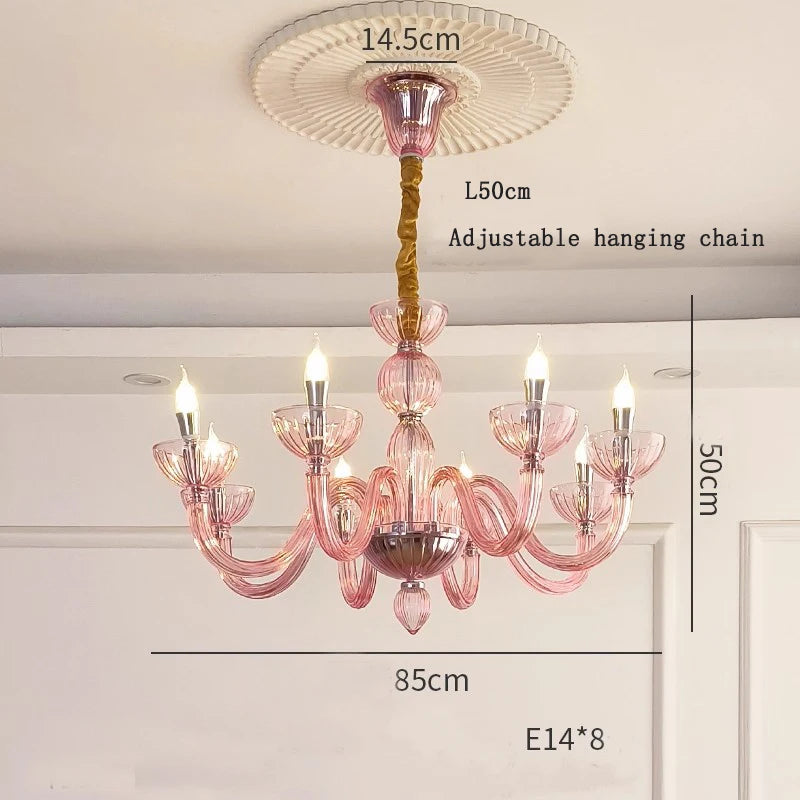 French medieval Murano Murano pendant light