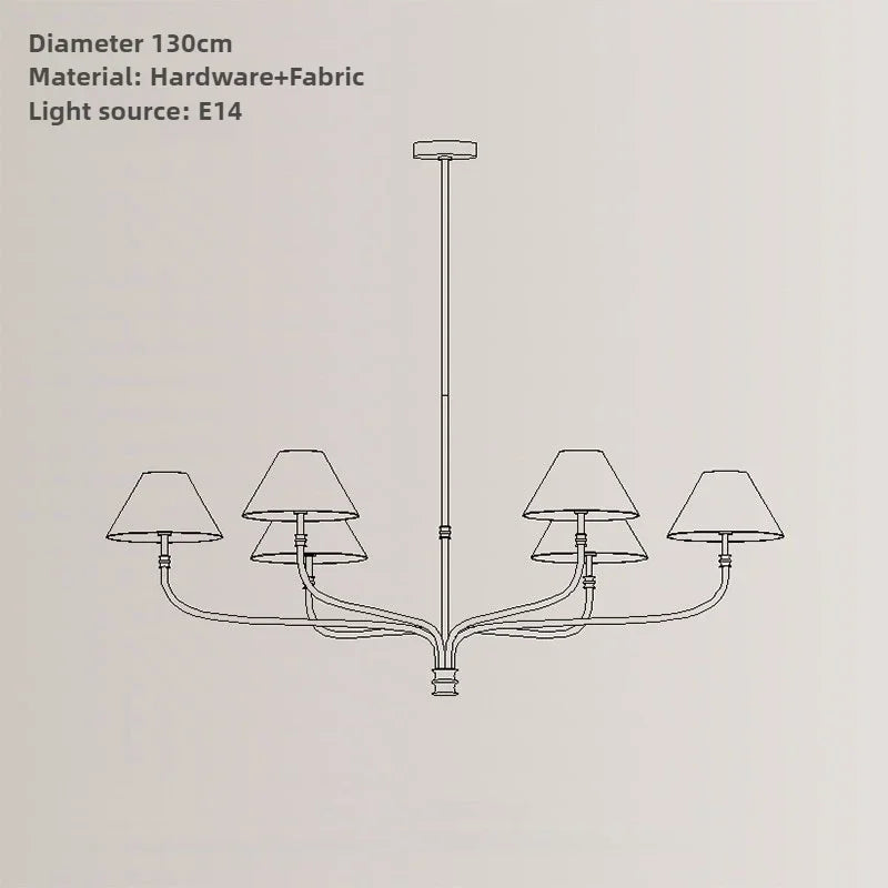 Vintage Living Room Ceiling Chandelier for Bedroom Table Dining Pendant Lights Minimalist Decor Indoor Lighting Lusters Fixture