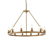 Cafe Restaurant Bar Round Ceiling Lamp W 31.4"
