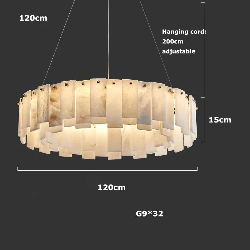 snowflake stone vintage luxury style chandelier