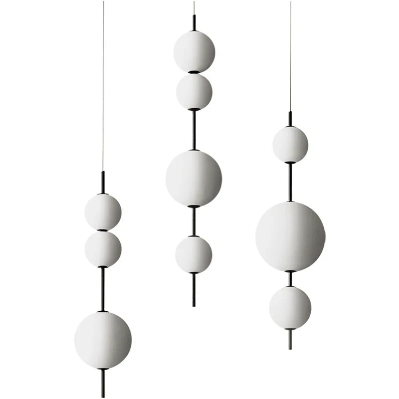 Nordic modern minimalist creative glass chandelier