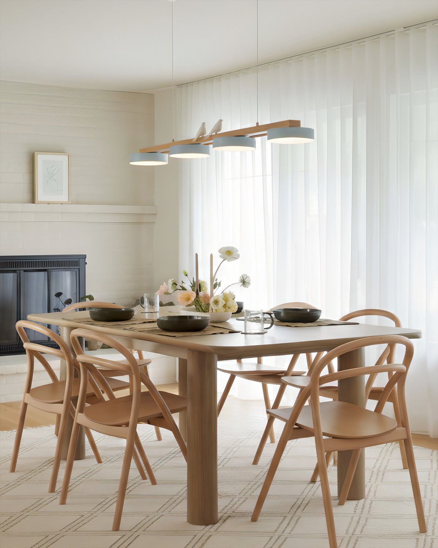 Sienna Bird Long Chandelier