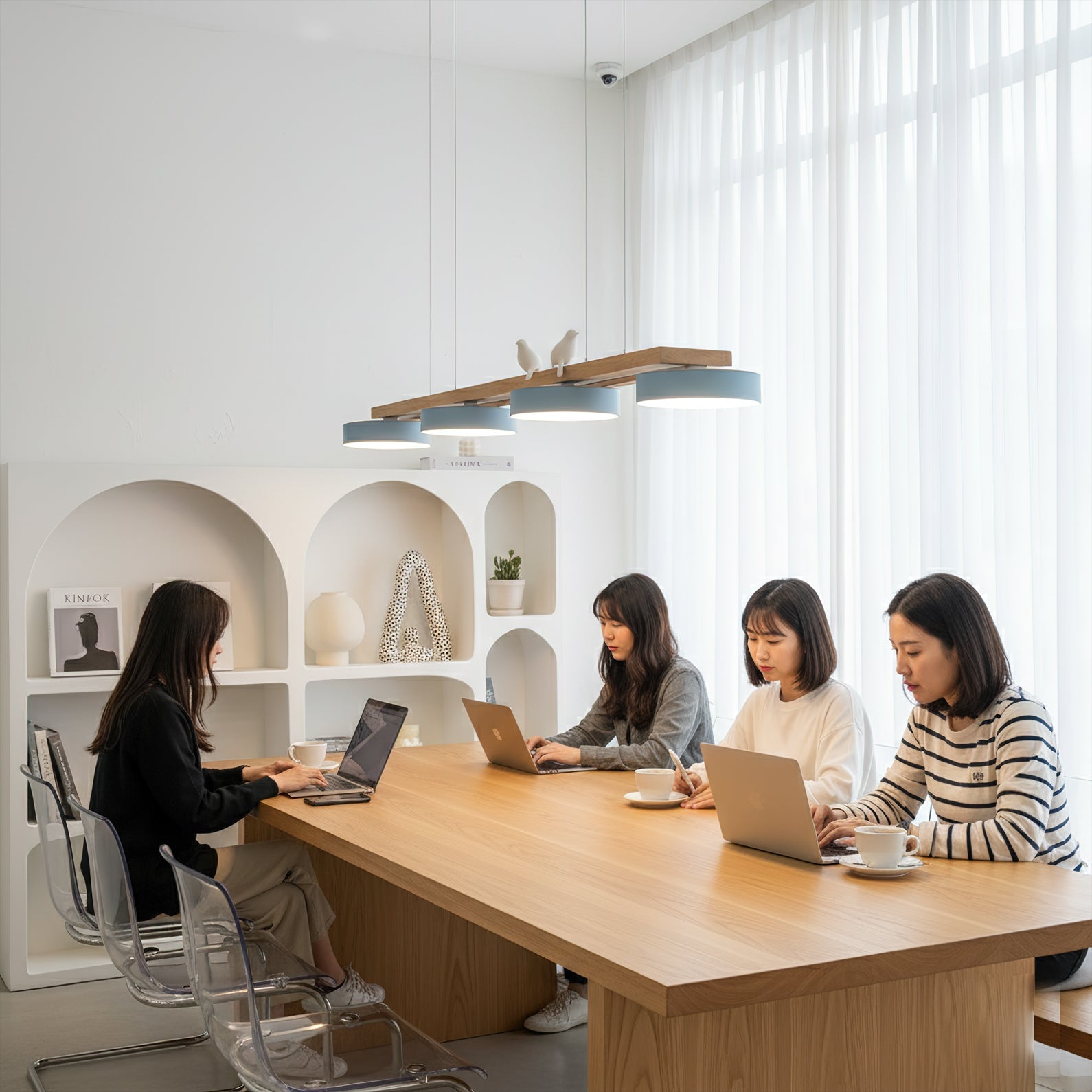 Sienna Bird Long Chandelier