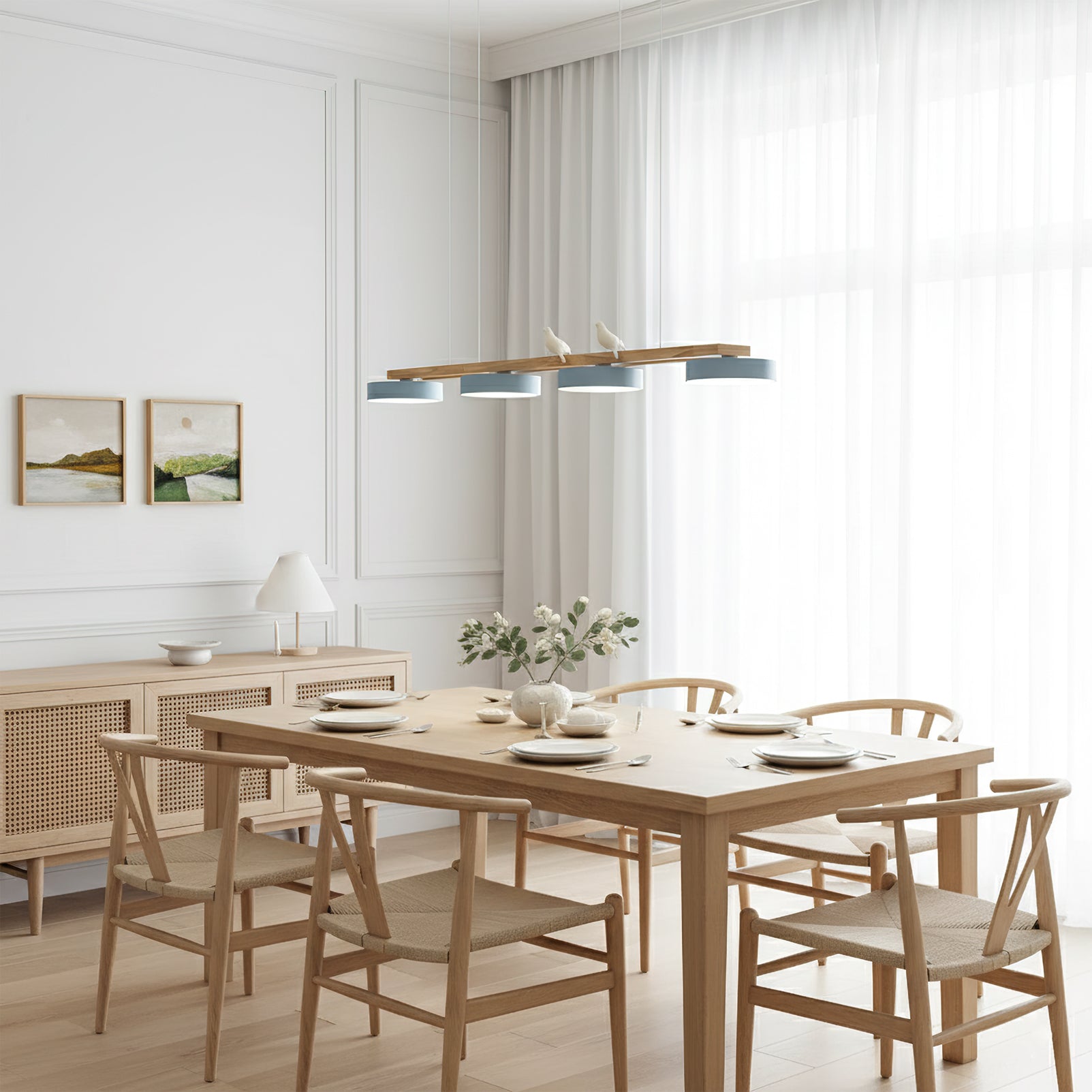 Sienna Bird Long Chandelier