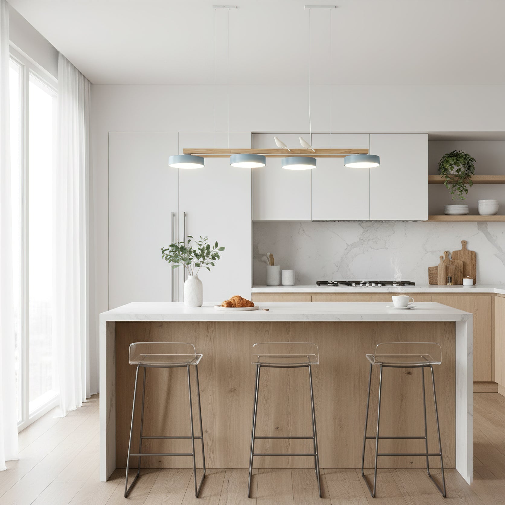 Sienna Bird Long Chandelier