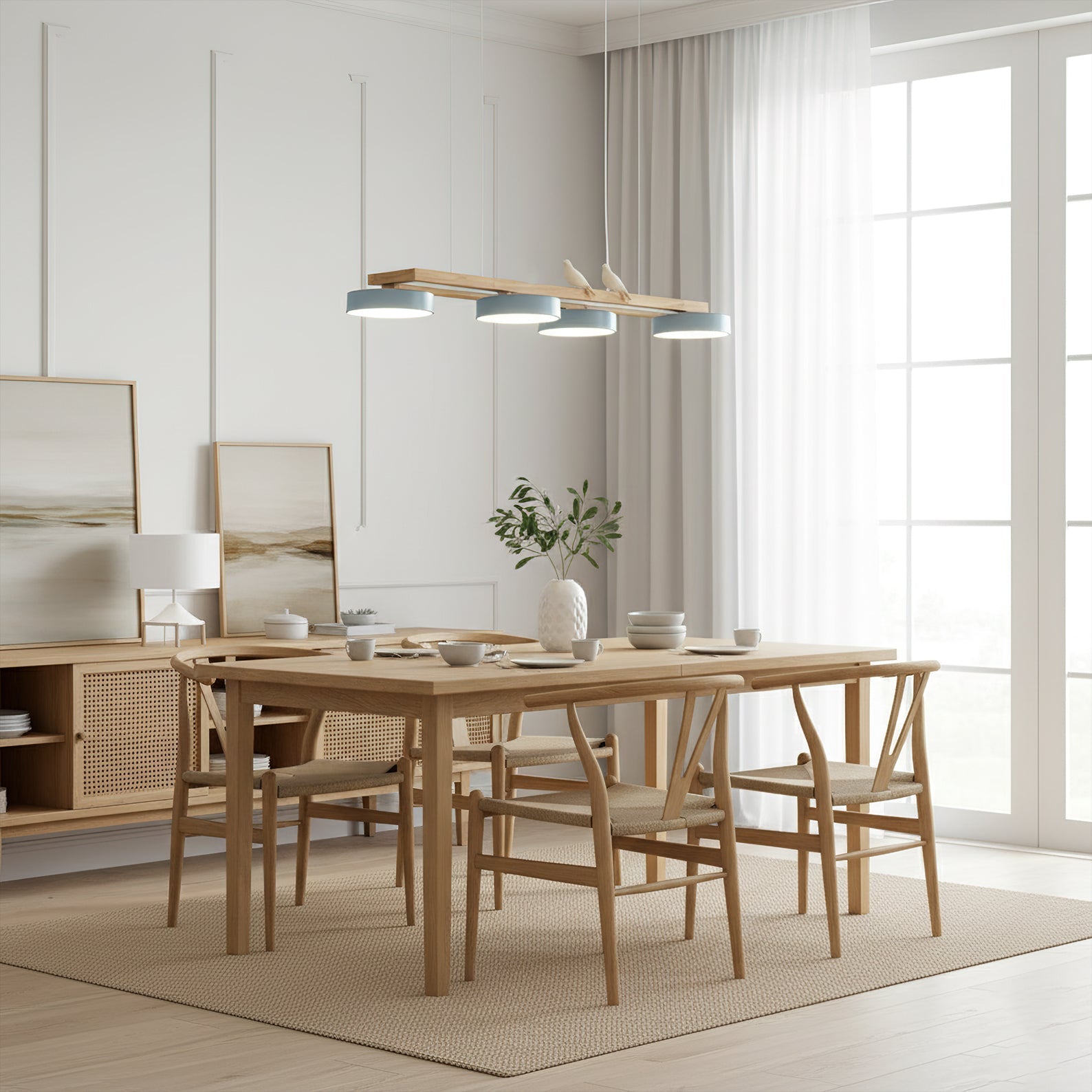 Sienna Bird Long Chandelier