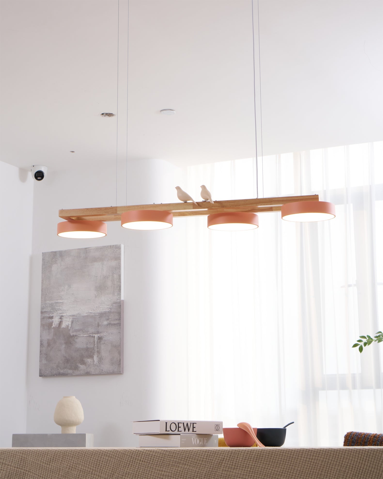 Sienna Bird Long Chandelier