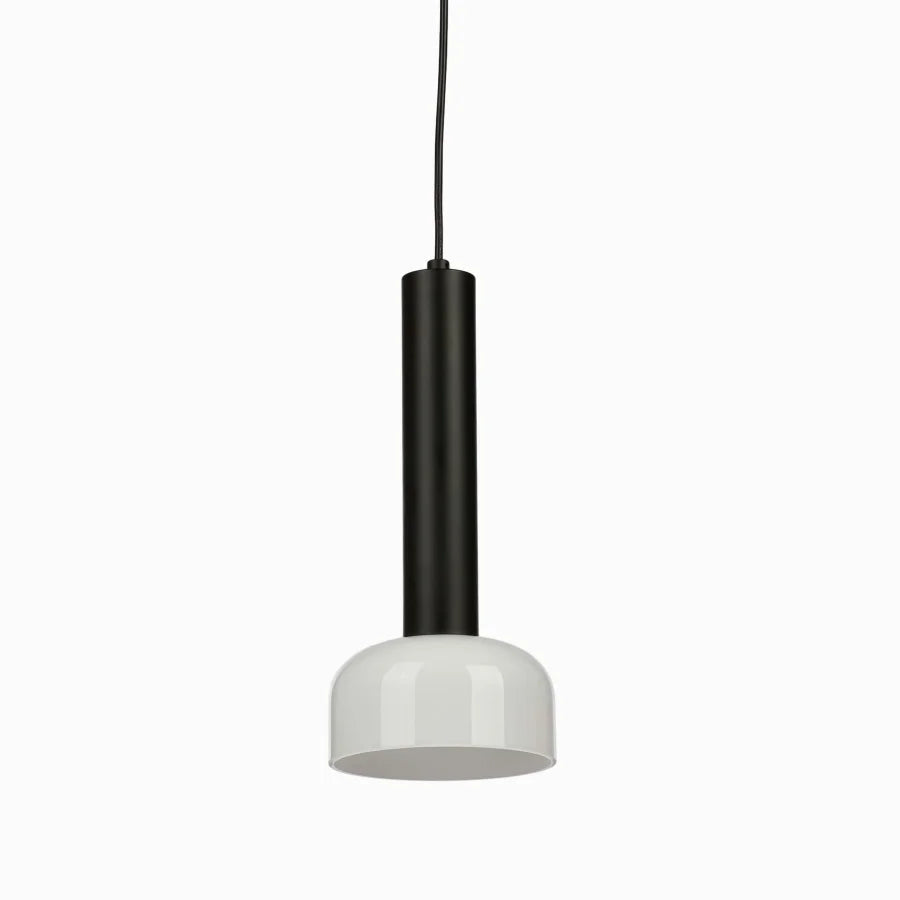 single pendant light in red/black