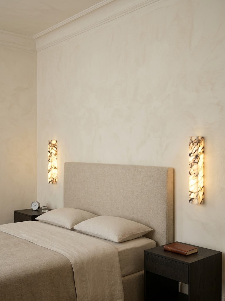 Italian marble wall lamp