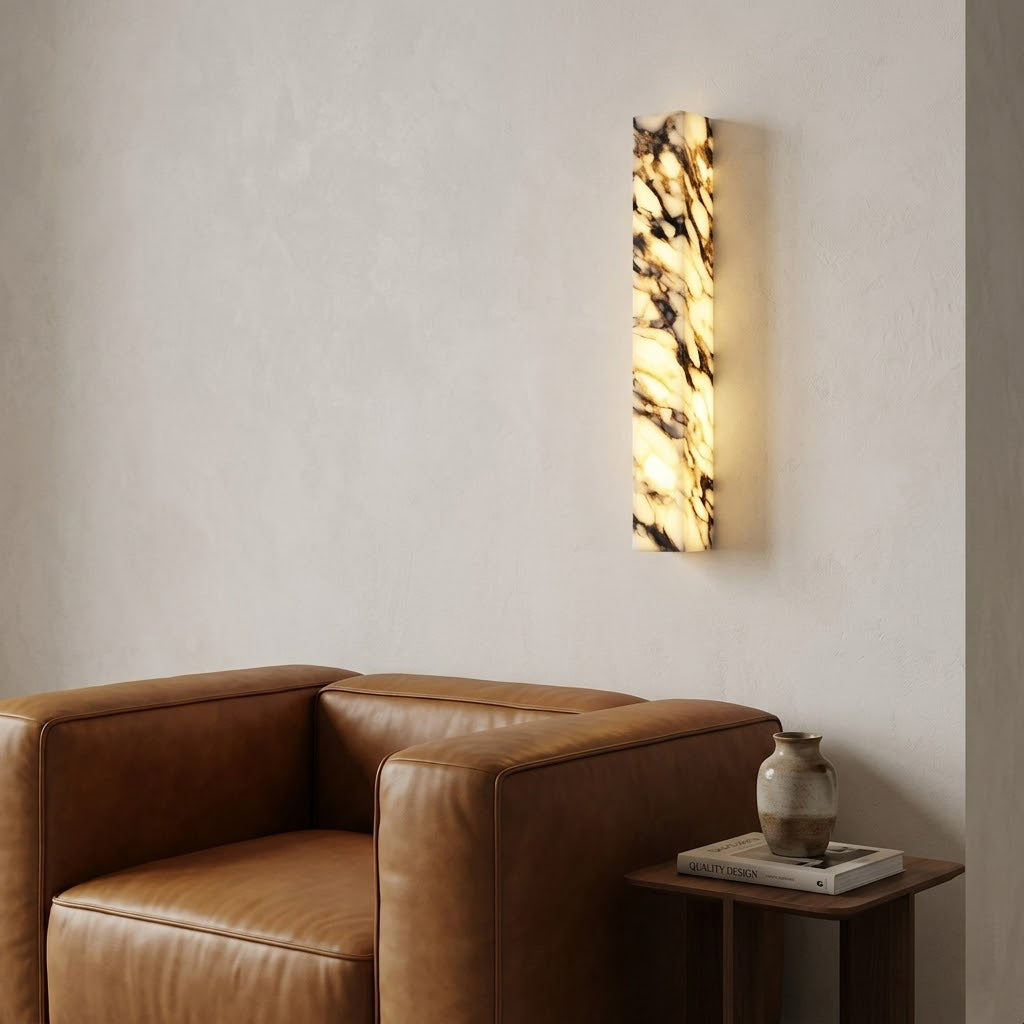 Italian marble wall lamp