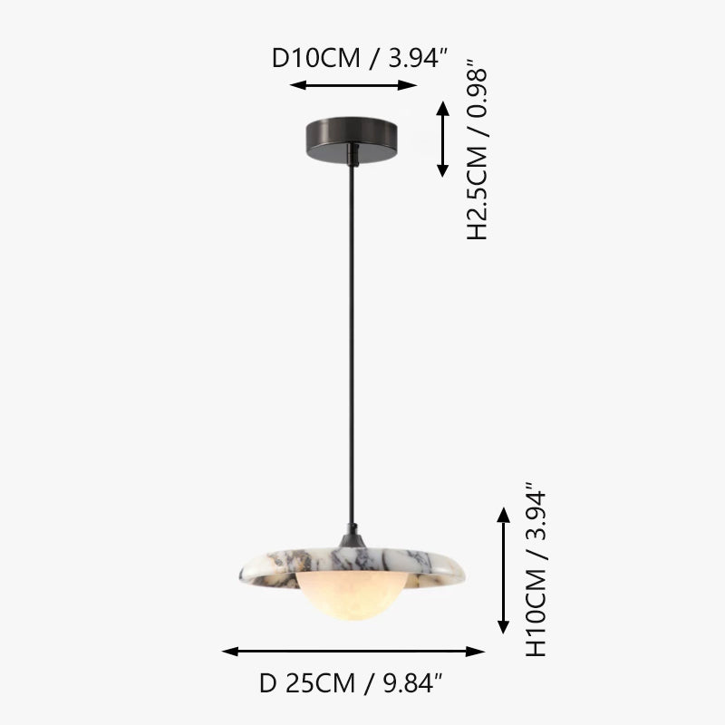 Mushroom Marble Single Light