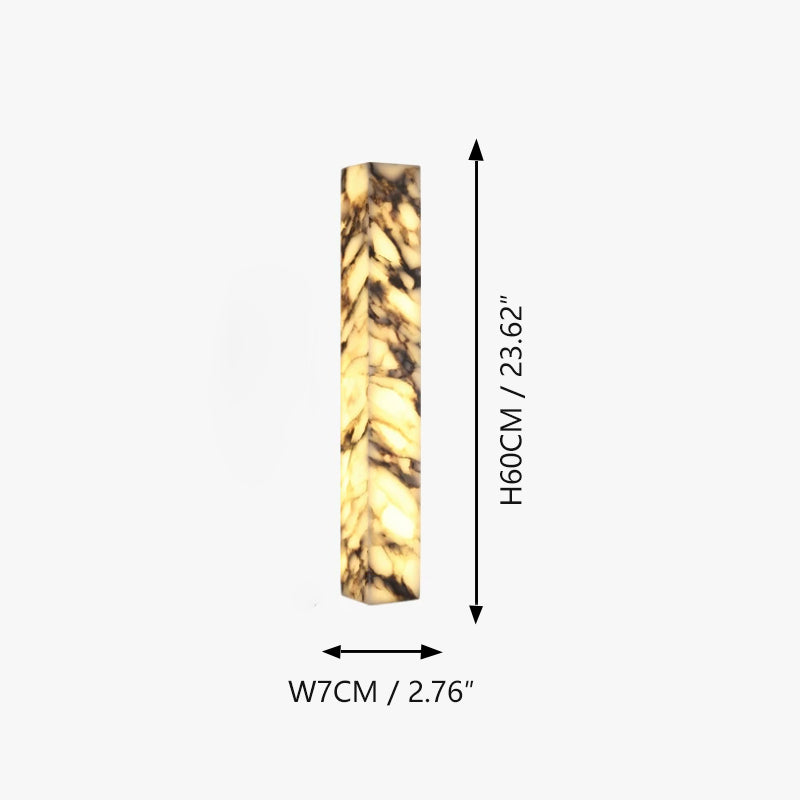 Italian marble wall lamp