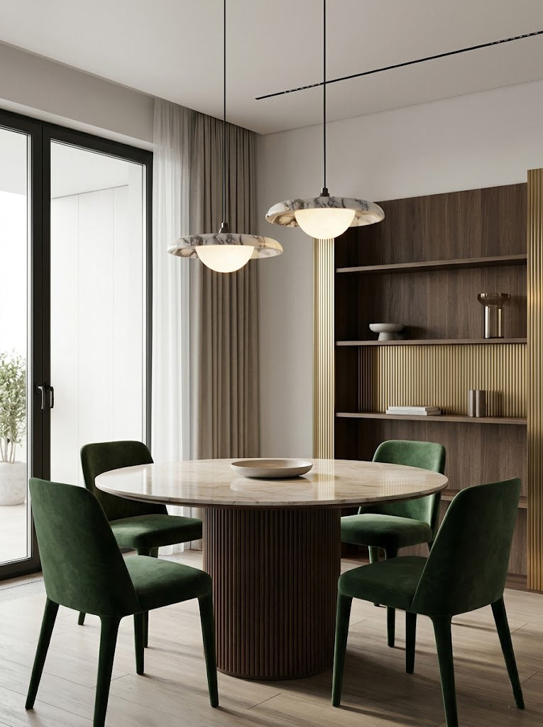 Mushroom Marble Single Light