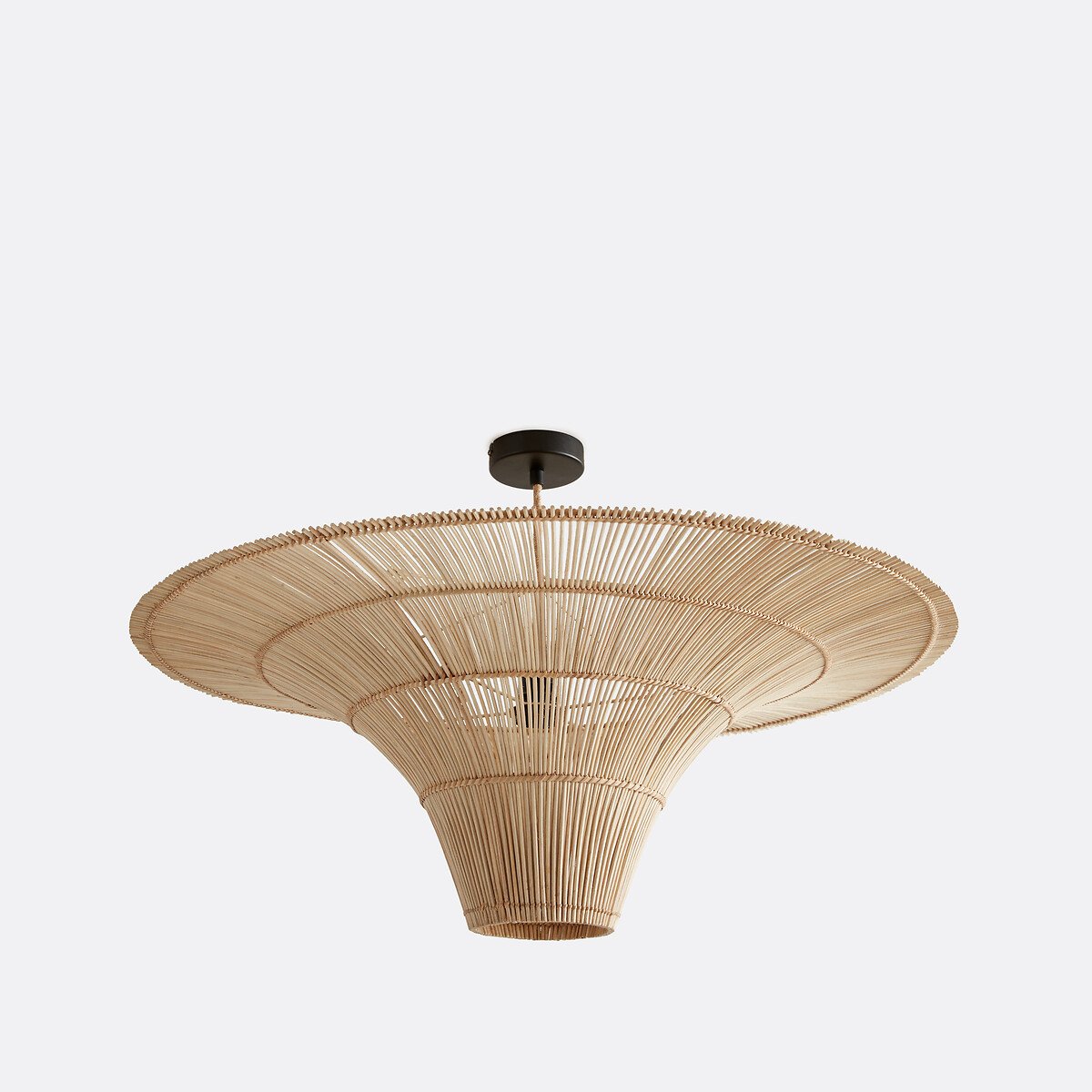 Junita woven lampshade, 80cm,  beige