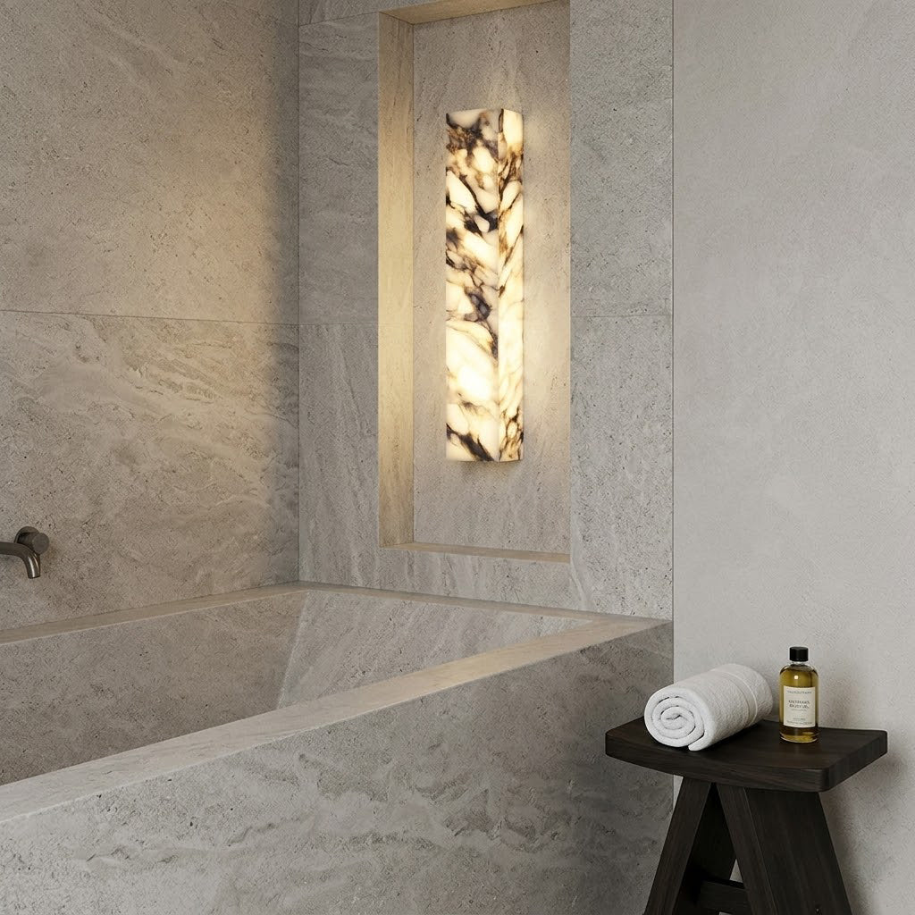 Italian marble wall lamp