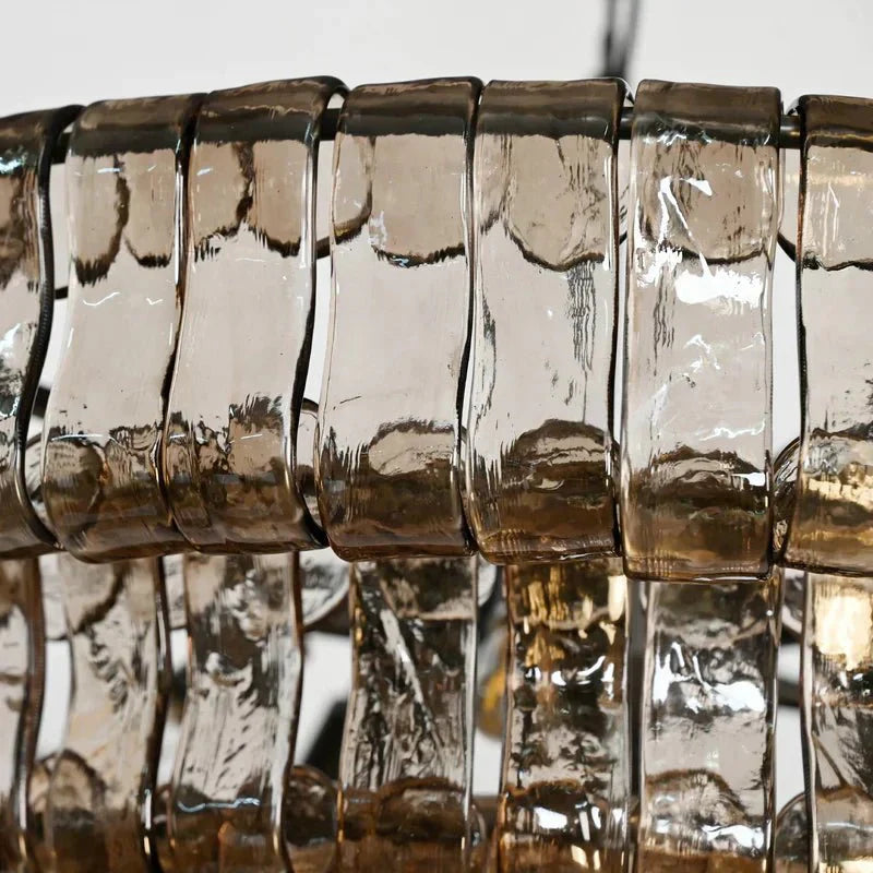 Frosted Oval Glass Chandelier