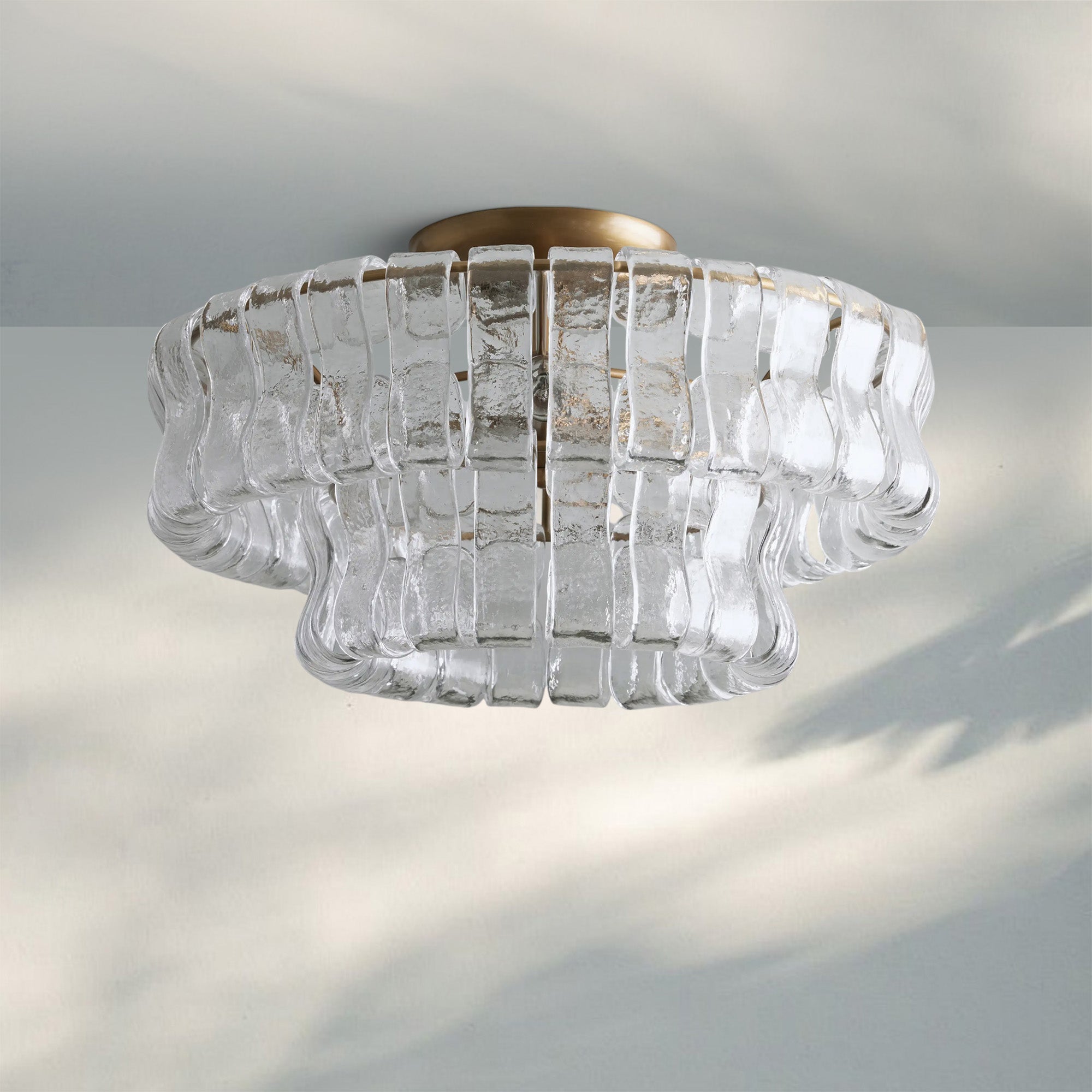 Ghiaccio Modern Glass Ceiling Lamp