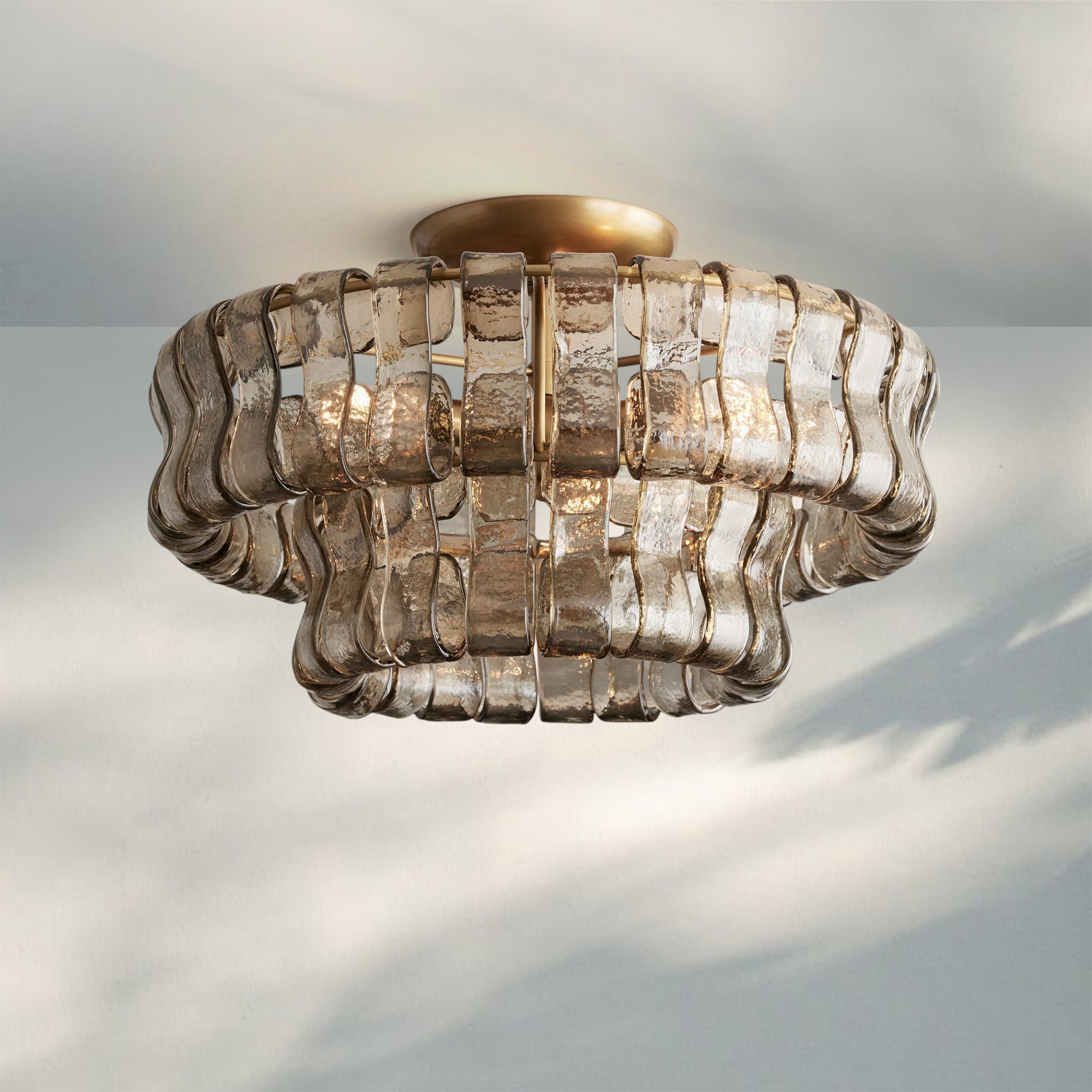 Ghiaccio Modern Glass Ceiling Lamp