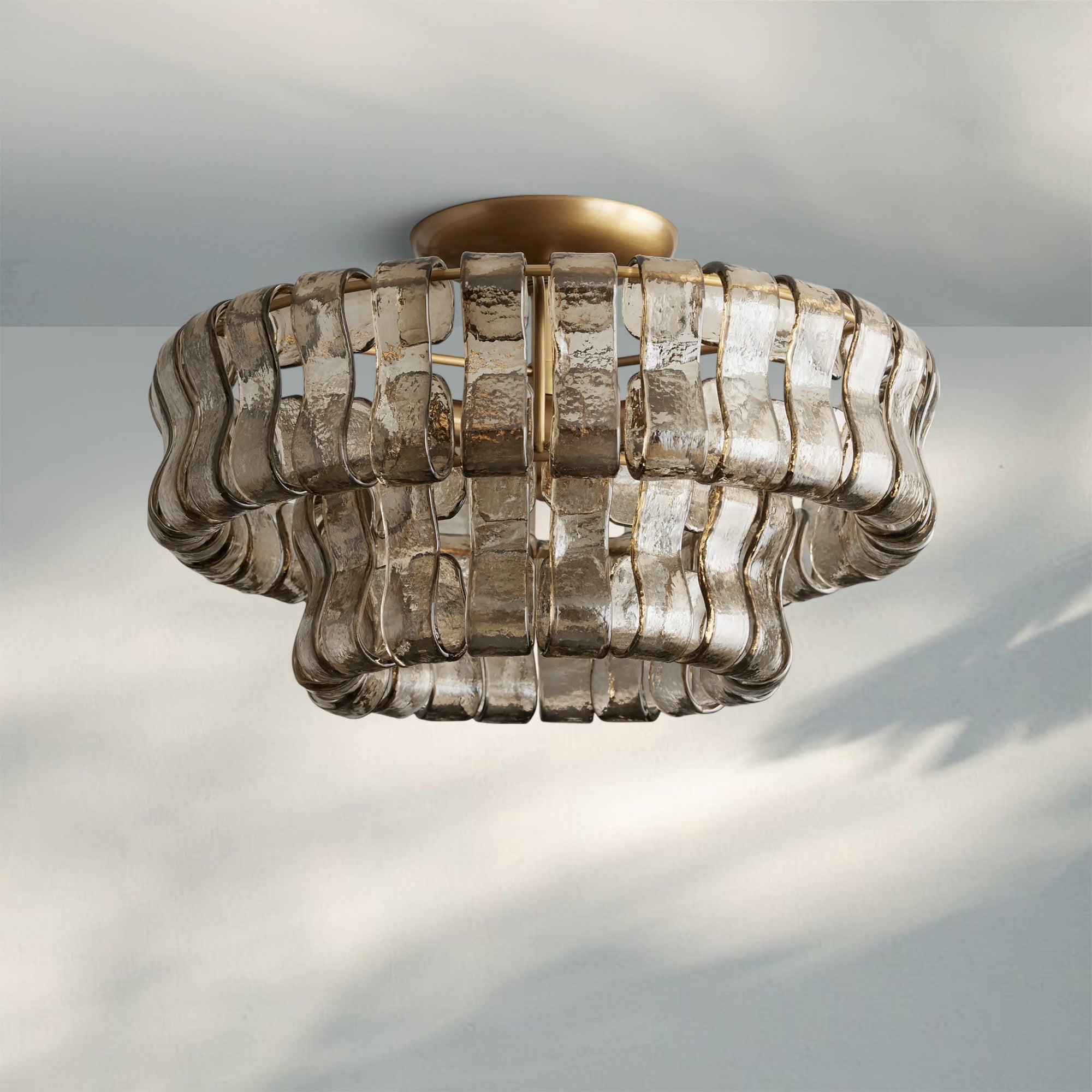 Ghiaccio Modern Glass Ceiling Lamp