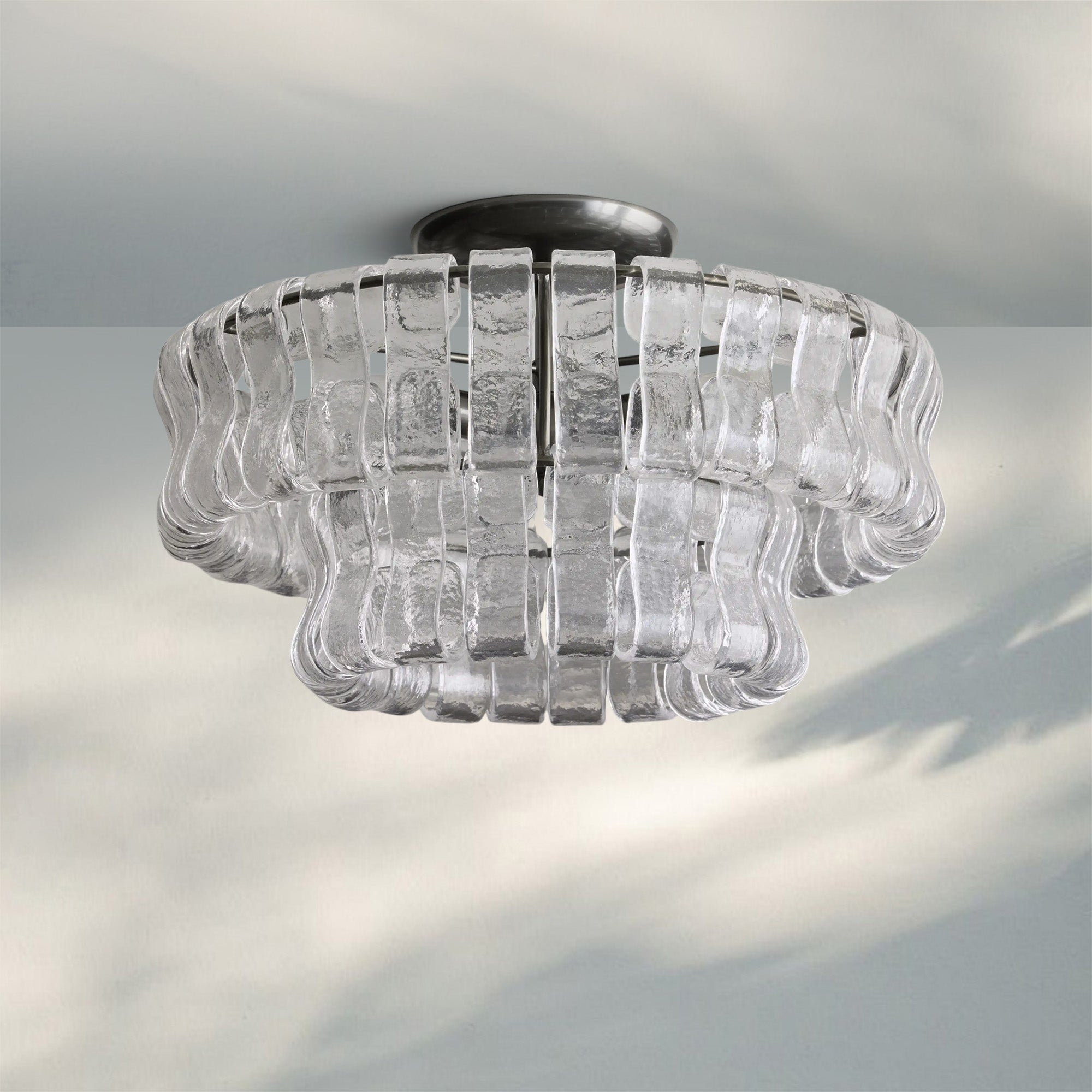 Ghiaccio Modern Glass Ceiling Lamp